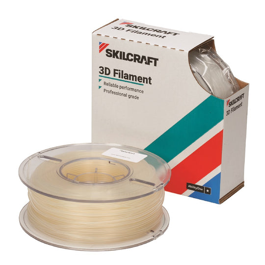 7045016858919 AbilityOne, 3D Printer Filament, Acrylonitrile Butadiene Styrene, Natural, 1kg of 1.75 mm Bx