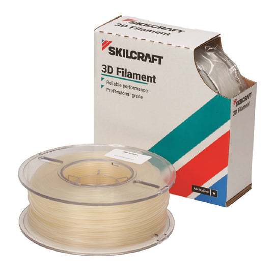 7045017057351 AbilityOne, 3D Printer Polylactic Fuel Filament, Natural, 1kg of 2.85 mm Bx