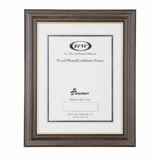 7105000528696 AbilityOne, Frame, Style B, Vinyl, 16" x 20", Walnut Ea