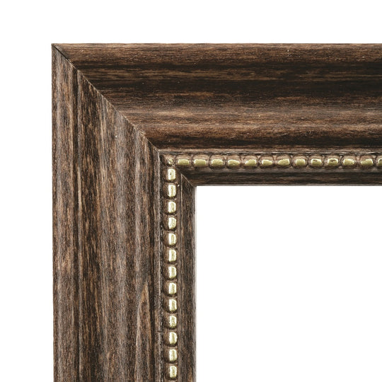 STYLE F - HARDWOOD FINISH PICTURE 8-1/2" x 11" FRAME W/GOLD TRIM 12/BX