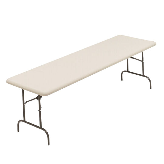 7105015766179 RECTANGULAR, FOLDING TABLE, PLATINUM GRAY EA