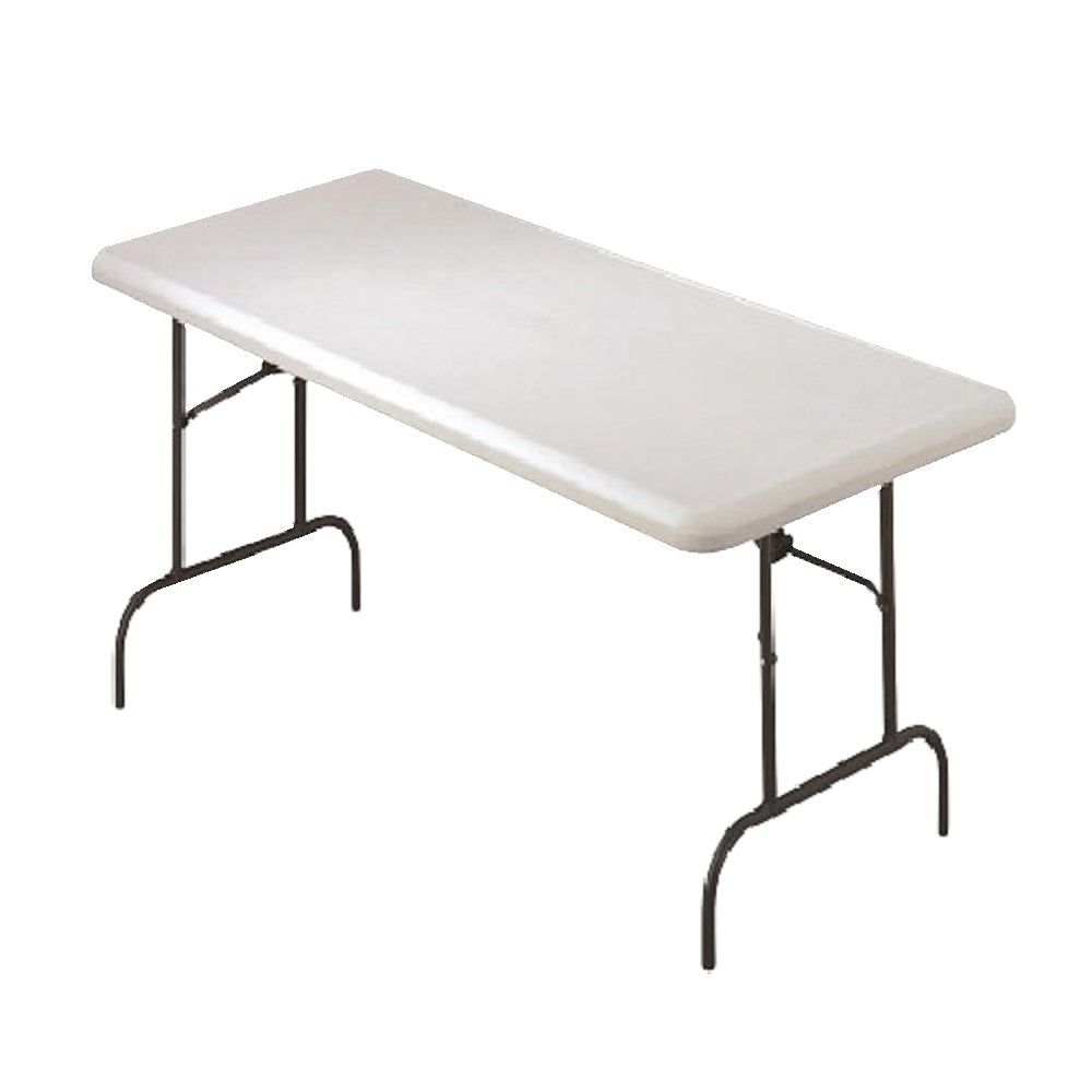 7105016976844 RECTANGULAR FOLDING TABLE, PLATINUM GRAY EA