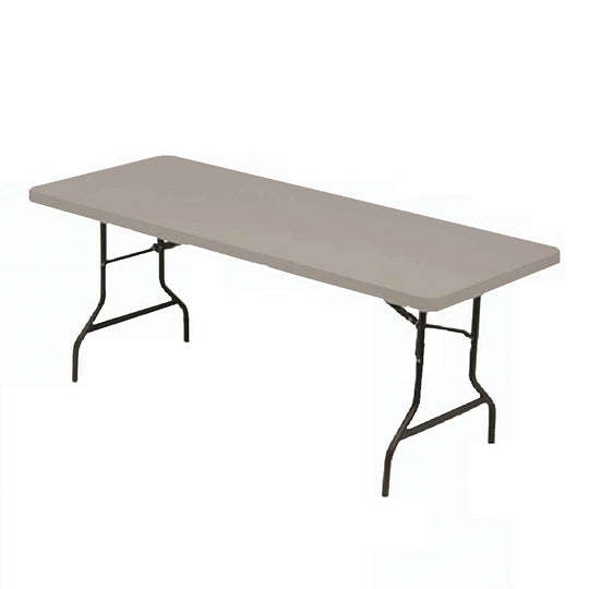 AbilityOne, 6976846, 7105016976846, Rectangular Folding Table, 600 lb weight capacity, 72" W x 29" H x 30" D, Platinum Gray Ea