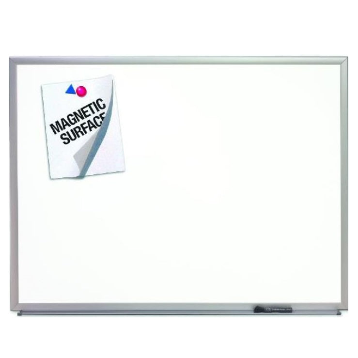 7110016511297 MAGNETIC DRY ERASE WHITEBOARD  PAINTED STEEL, BRUSHED SILVER ALUMINUM FRAME