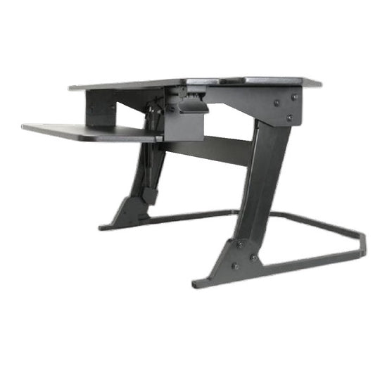 7110016925299 AbilityOne, Desk, Standing, Adjustable, Corner Unit, Black, 42" Wide Ea