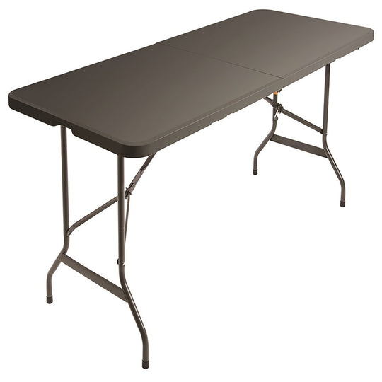 7110017025670 AbilityOne, Bi-Fold Folding Table, 30" W x 26" H x 72" D, 250 lb Weight Capacity, Charcoal Gray Ea