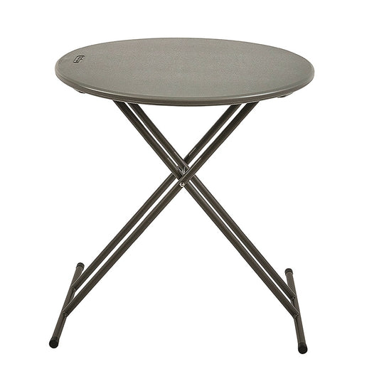 7110017026953 AbilityOne, Personal Adjustable Height Round Folding Table, 24" Diameter, 25 lb Weight Capacity, Charcoal Gray Ea