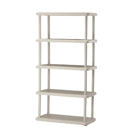 7125016672786 AbilityOne, Open Storage Shelving Units, Durable Blow-Molded Plastic, 5 Shelves, 16" Shelf Clearance, Platinum Ea