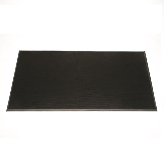 7220015826248 AbilityOne NSN5826248 3-Mat, Floor, Finger-Tip, Heavy Duty, Black, 3' x 5/8" x 6'
