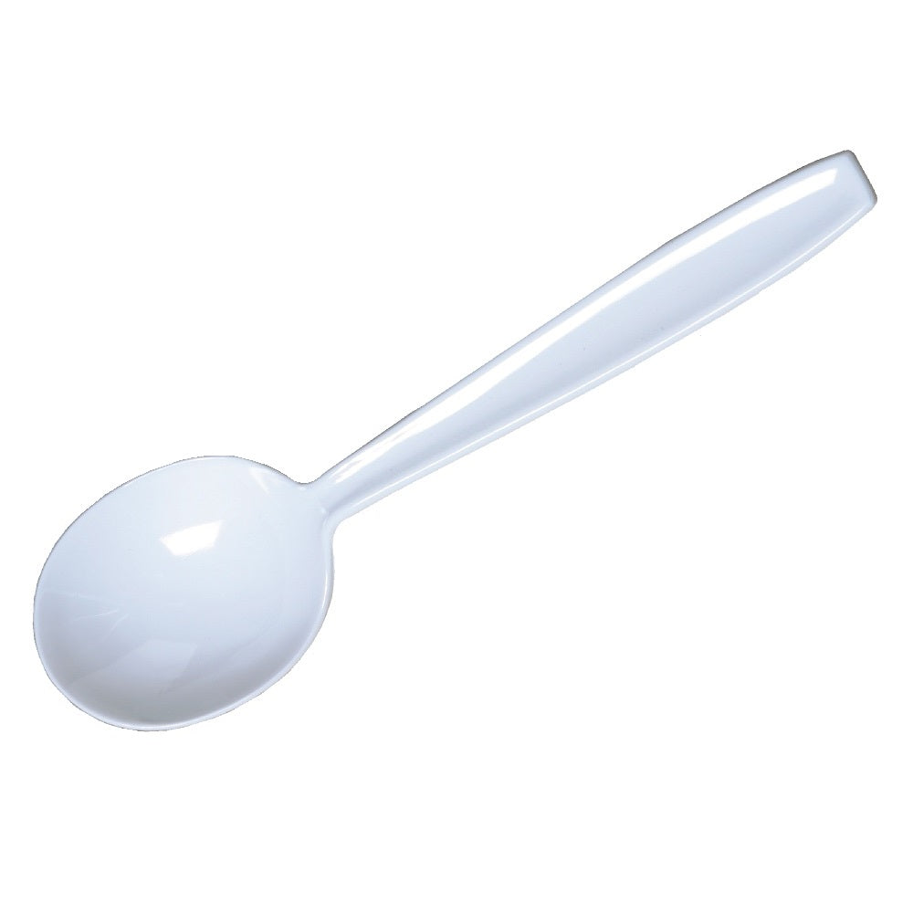 7340004018041 AbilityOne White Plastic Flatware, Bouillon Spoons, Type III, Ea