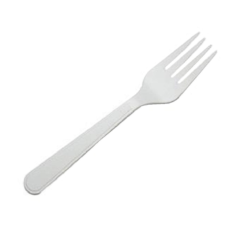 7340014387392 AbilityOne NSN4387392, Medium Duty Plastic Fork, Type V, White Bx