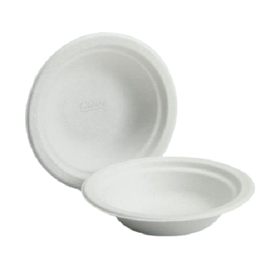 DISPOSABLE ROUND, 8 OZ. WHITE  PAPER BOWL  BX