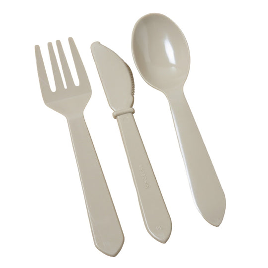 PLASTIC FLATWARE TYPE IV, 3 PIECE SET, TAN 30/BX