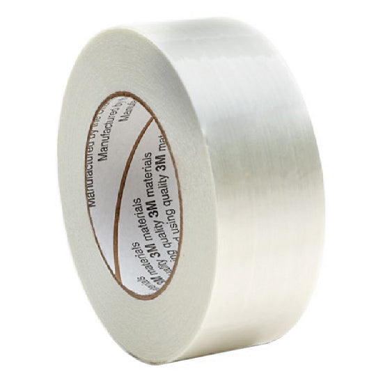 7510001594450, 3M FILAMENT STRAPPING TAPE, WHITE BX