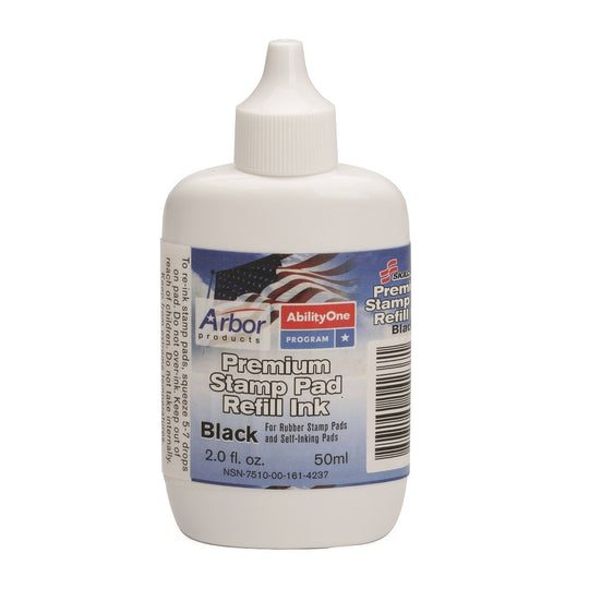 7510001614237 AbilityOne NSN1614237 Stamp Pad Ink, Applicator Bottle, Black Ink Bx