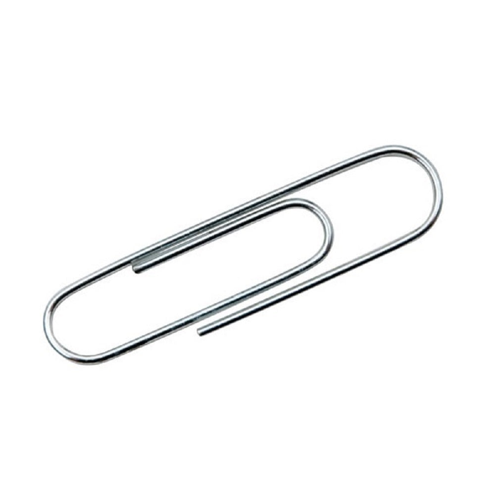 STEEL PAPER CLIPS, SILVER, 1000/BX