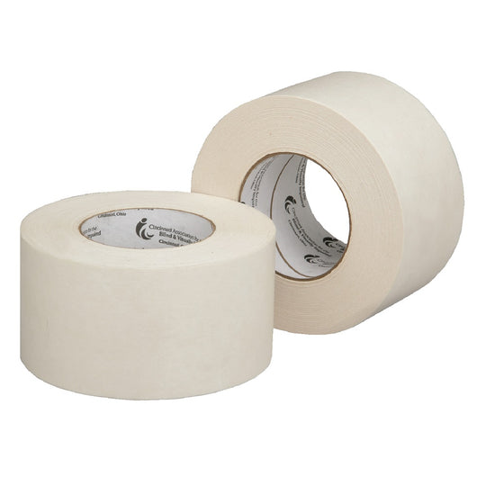 FLAT BACK MASKING TAPE, 3" x 60 YARDS , BEIGE