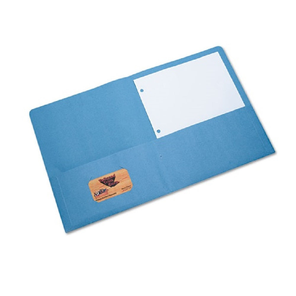 7510005842490 AbilityOne NSN5842490 Double Pocket Portfolio, Letter Size, Light Blue Bx