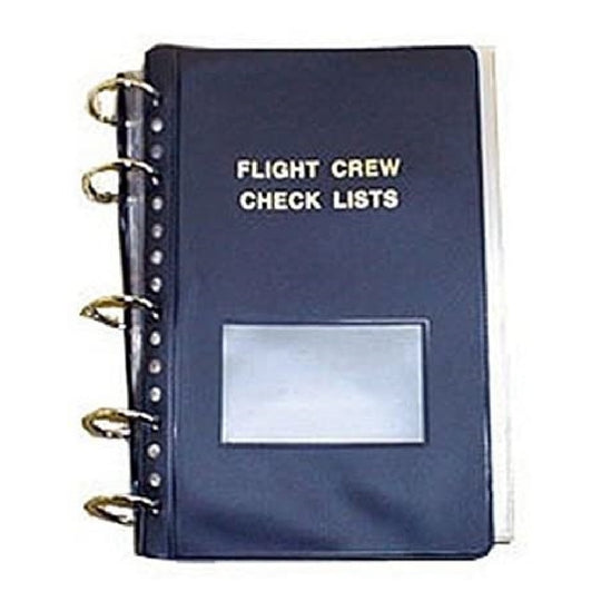 7510007664269 AbilityOne NSN7664269 Flight Crew Check Binder, 25 Plastic Envelopes, 6 Fasteners, 5 Rings, Blue Bx