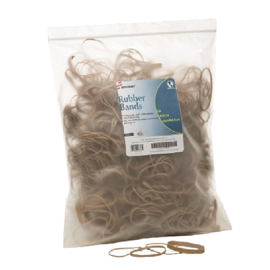 7510010589974 AbilityOne NSN0589974 Sterling Grade Rubber Bands, Size 64, 1 LB. Bag, Natural Crepe Bx