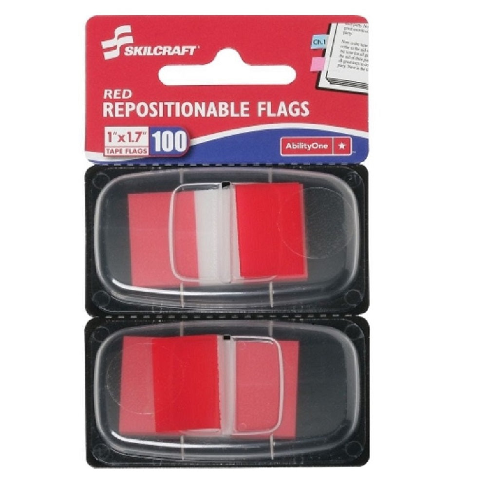 7510013152019 AbilityOne NSN3152019 Self-Stick Repositionable Flags, Red Bx