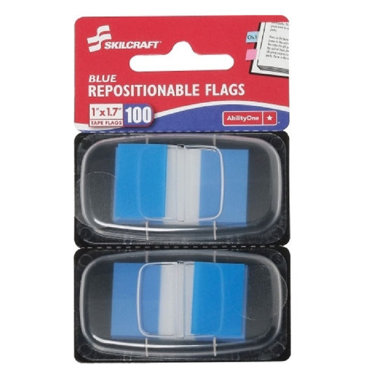 7510013152021 AbilityOne NSN3152021 Self-Stick Repositionable Flags, Blue Bx