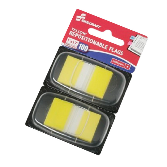 7510013152024 AbilityOne NSN3152024 Self-Stick Repositionable Flags, Yellow Bx