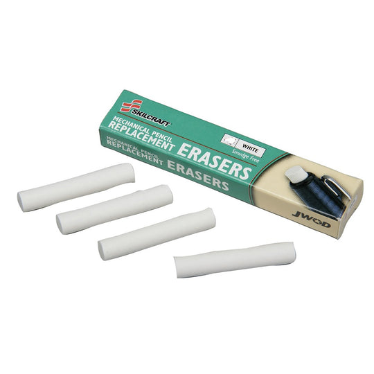 7510013174222 AbilityOne NSN3174222 Mechanical Pencil Eraser Refill, Long Vinyl Twist Up BX