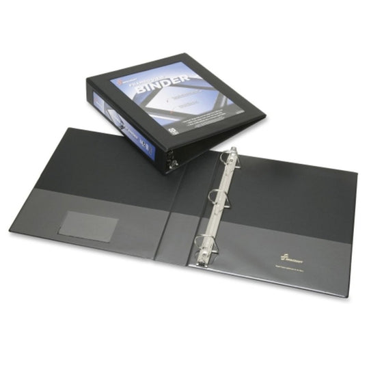 7510014621389 AbilityOne NSN4621389 Framed Slant-D Ring View Binder - 1-1/2" Capacity - Black