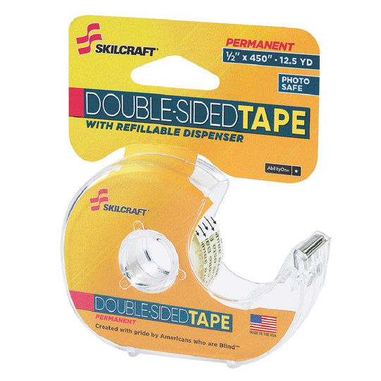 7510015659540 CLEAR PERMANENT DOUBLE SIDED ADHESIVE TAPE, PHOTO SAFE EA