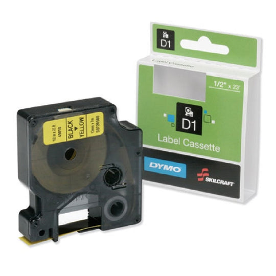 7510016576745 DYMO BLACK ON YELLOW LABEL CASSETTE BX