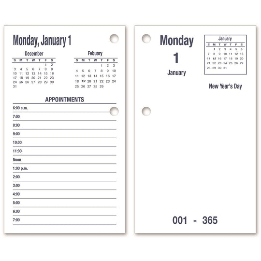 7510016648796 DAYMAX CALENDAR PAD, TYPE II, 2025 EA