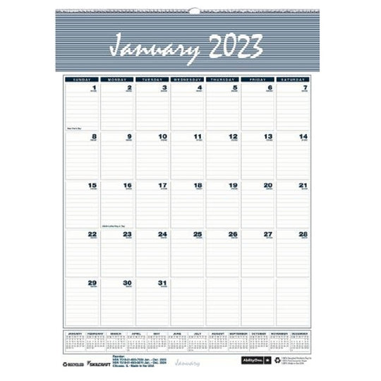 12-MONTH WALL CALENDAR (JAN - DEC) 2024 24/BX