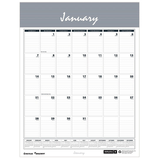 7510016935084 12-MONTH WALL CALENDAR, WIREBOUND, 2025