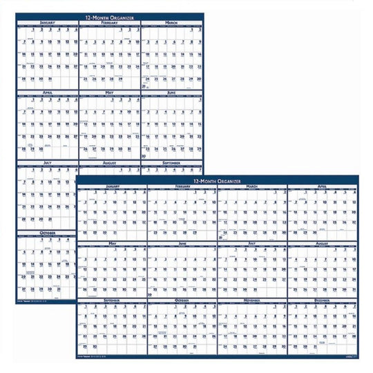 NSN6956112, 12-MONTH TWO-SIDED DRY ERASE WALL CALENDAR (JAN to DEC) 2024 BX