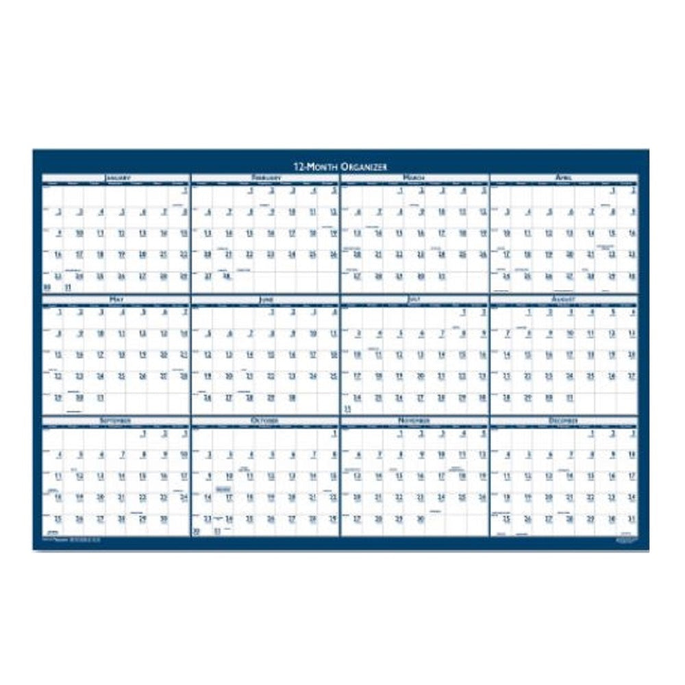 NSN6956112, 12-MONTH TWO-SIDED DRY ERASE WALL CALENDAR (JAN to DEC) 2024 BX