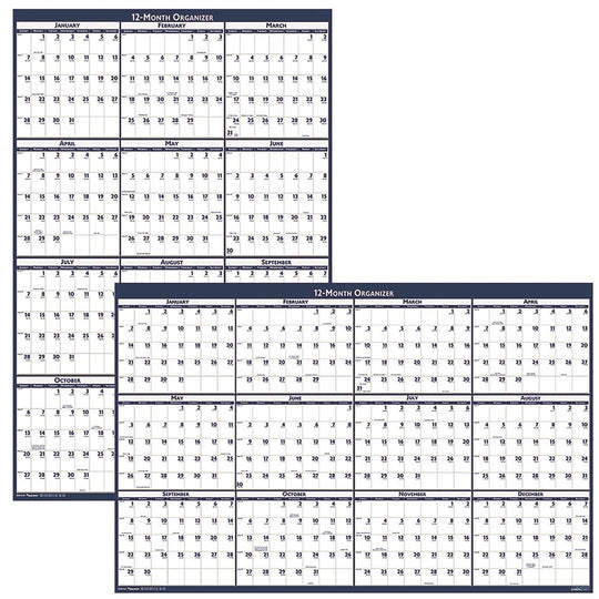 7510016956113 12-MONTH WALL CALENDAR, ERASABLE 2025 BX