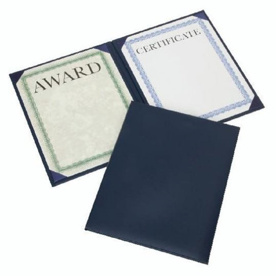 NSN7143046, AWARDS CERTIFICATE BLUE PADDED COVER NO SEAL PORTRAIT BINDER BX