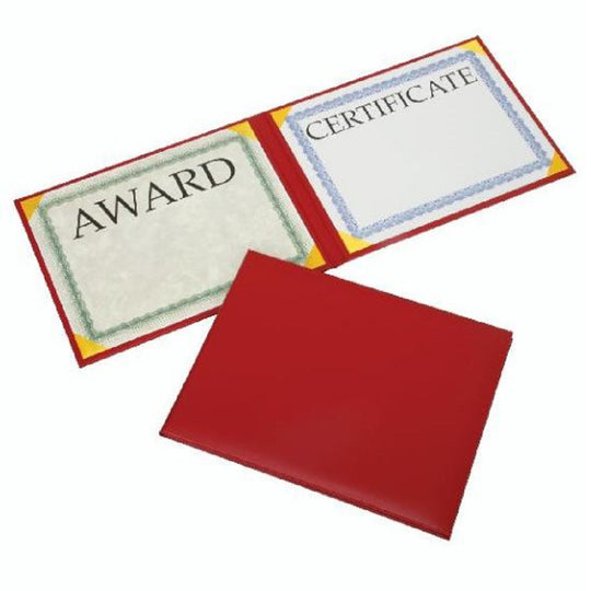 NSN7143327, AWARDS CERTIFICATE RED PADDED COVER NO SEAL PORTRAIT BINDER BX