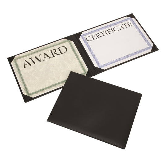 NSN7143330, AWARDS CERTIFICATE BLACK PADDED COVER "NO SEAL" LANDSCAPE BINDER BX