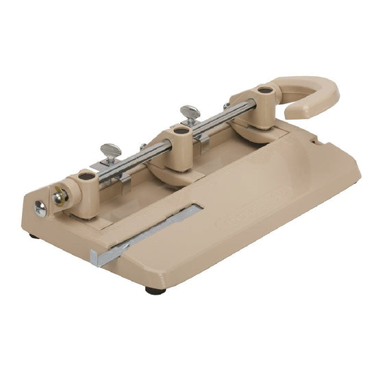 NSN1394101, ADJUSTABLE HEAVY DUTY THREE HOLE PUNCH, 13/32" HOLES, BEIGE BX