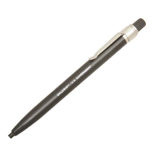 CHINA MARKER TWIST ACTION WAX PENCIL, BLACK BARREL/BLACK LEAD BX