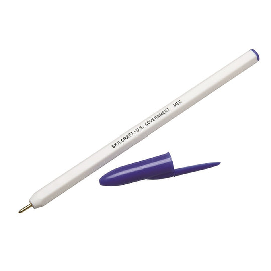 STICK PEN MEDIUM POINT, BLUE INK PK