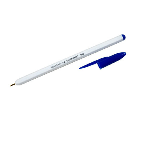 STICK PEN MEDIUM POINT, BLUE INK PK