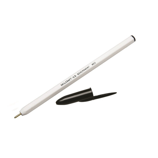 STICK PEN, MEDIUM POINT, BLACK INK PK