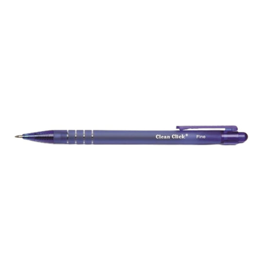 NSN4220327, CLEAN CLICK, RETRACTABLE BALLPOINT PEN, BLUE PK