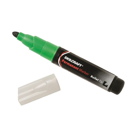 LARGE PERMANENT MARKER, BULLET TIP, GREEN INK BX