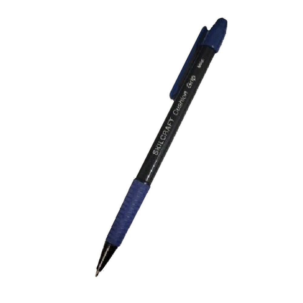 CUSHION GRIP ,RETRACTABLE BALLPOINT PENS, MEDIUM POINT, BLUE INK PK