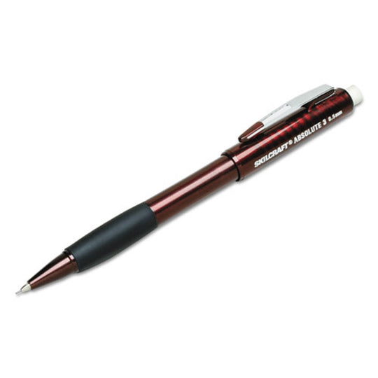 DUAL ACTION CUSHION GRIP MECHANICAL PENCIL, BURGUNDY CS