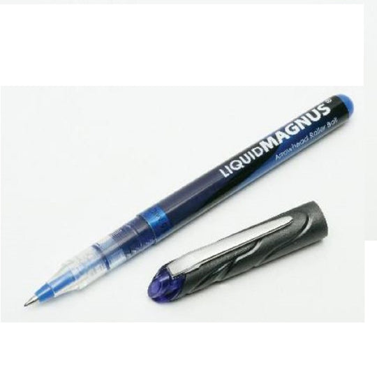 LIQUID MAGNUS STICK ROLLER BALL PEN, BLUE INK PK